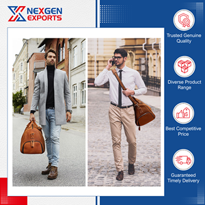 Bolsa de Viaje de Cuero PU Hecha a Mano de Estilo Vintage, Calidad Excepcional, Suministro Directo de Fábrica, para Hombres, para Viajes y Negocios - Product Image 6