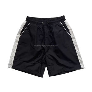 Shorts de planche décontractés pour hommes de haute qualité motif de cordon de sueur en maille élastique couleur personnalisée 100% Shorts de sport d'été en polyester - Product Image 3