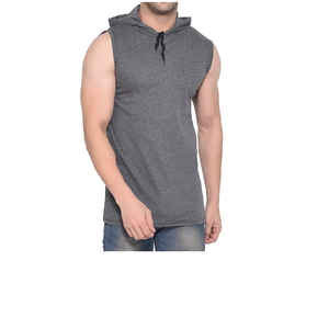 <b>Men's</b> Sleeveless Hoodie Fitness Cotton Activities Running Gym Training Sleeveless <b>Pullover</b> <b>Men</b> Sleeveless Hoodies - Product Image 4