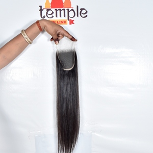 ผมแท้เวียดนามแบบ Remy  4*4 H D Lace Closure สีดำธรรมชาติ  ไม่ผ่านการแปรรูป  จัดเรียงเกล็ดผม  นุ่มสลวยเป็นลอน  แบบเส้นเดียว - Product Image 2
