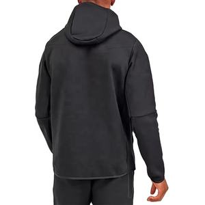 2024 logotipo personalizado ropa deportiva poliéster hombres chándal cremallera completa hombres chándal dos piezas gimnasio desgaste chándal conjunto para hombres y mujeres - Product Image 4