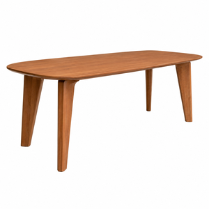 Mesa de Comedor Rectangular Moderna de Madera de Teca Sólida, Diseño Artesanal Estilo Belga, Ecológica y Duradera, para 8 Personas - Product Image 3