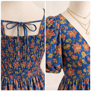 Tela de algodón estampada a mano en Jaipur, multiusos, con motivos florales, textil indio hecho a mano para cualquier prenda, producción personalizada. - Product Image 3