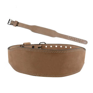 Cinturón de Cuero de Vaca de Alta Calidad con Logotipo Personalizado, Equipo de Entrenamiento de Fuerza para Hombres y Mujeres, Cuero PVC, Tallas S M L, para Sentadillas y Peso Muerto - Product Image 1