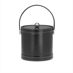 Luxury Black & Gold Stainless Steel <b>Ice</b> Bucket Modern Round Champagne Wine Cooler Chiller Tub With <b>Ring</b> Handles Elegant Barware - Product Image 6
