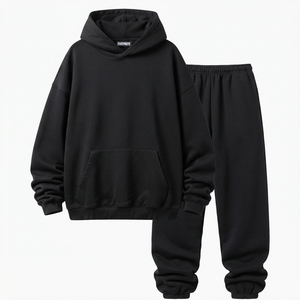 Sudadera con Capucha Unisex Oversize Deportiva Transpirable de Algodón de Peso Medio con Estampado Sólido y Lavado Ácido para Hombre y Mujer Casual - Product Image 1