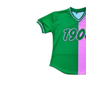 Camiseta de Hombre con Cuello en V y Manga Corta, Color Verde Rosa, Estampada, Transpirable, Tejida, Informal, 100% Algodón, Ecológica, de Secado Rápido - Product Image 3