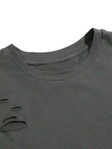 Camiseta de Algodón Supima con Estampado Personalizado para Hombre, 100% Algodón, Estilo Urbano, Logotipo Personalizado, Gráfico 3D en Espuma, OEM ODM - Product Image 5