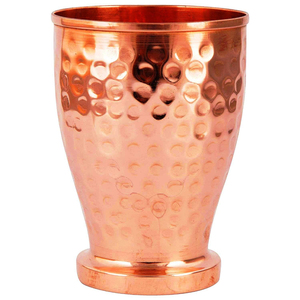 Premium Handcrafted Pure Hammered <b>Copper</b> Mint Julep <b>Cup</b> with Beaded Rim Lacquered <b>Copper</b> Tumbler for Cocktails Hotel Gifting - Product Image 6
