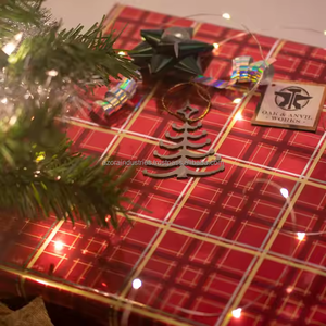 Adornos colgantes con forma de árbol de Navidad de metal al por mayor adornos navideños de plástico para decoración navideña - Product Image 6