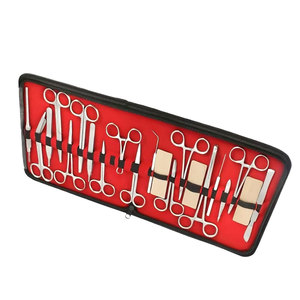 Juego de Instrumentos Quirúrgicos Veterinarios para Cirugía de Perros, Herramientas Reutilizables de Acero Inoxidable en Estuche Rojo, Fabricante Pakistán - Product Image 5