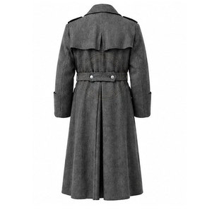Manteau Homme Léger et Respirant à Double Boutonnage, Manches Ajustables, Coupe Longue, Écologique, avec Couche Extérieure Durable - Product Image 3