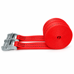 Sangle d'arrimage à boucle à came en polyester de 38 mm, 450 kg, pour camion, remorque, sécurisation des marchandises, usage intensif, fabricant OEM - Product Image 5