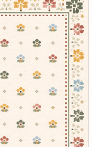 Alfombra de Lana Hecha a Mano Rang Phool, Alfombra de Lana de Diseño, Alfombra Moderna con Patrón Floral, Fabricante de Alfombras de Primera Calidad - Product Image 5