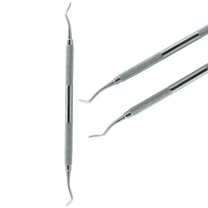 Ensemble de 2 outils multi-usages de qualité supérieure en acier inoxydable : Pince hémostatique anti-moustiques et Excavateur 63-64 à double extrémité - Product Image 5