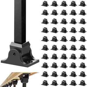 Pilones de Escalera de Aluminio Cuadrados Forjados con Orificios para Tornillos de 1/2 Pulgada para Escaleras - Product Image 1