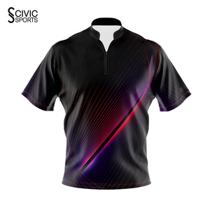 wholesale Custom <b>Bowling</b> Cricket Polo Shirt Design Best Sublimation Men Golf Jersey Professional - Product Image 3