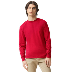 T-shirt à manches longues oversize délavé à l'acide en coton premium, style streetwear, fabricant de t-shirts modernes à manches longues oversize - Product Image 5