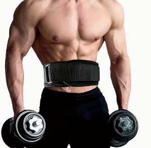 Adjustable Leather Weightlifting Support Belt with Metal Buckle Unisex Strength <b>Training</b> Waist Support Basic Protection Non-Slip - Product Image 1