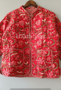 Cotton Handmade Reversible <b>Light</b> <b>Weight</b> Quilted Short <b>Jacket</b>,WomenWear New Style - Product Image 6