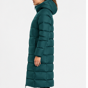 Veste bomber à capuche entièrement zippée avec poignets élastiques, en matériau imperméable pour les activités de plein air, veste matelassée pour homme/femme, sport décontracté à capuche - Product Image 3