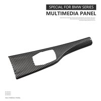 Bouton de console centrale en fibre de carbone pour BMW Série 3/4 F30 LCI F36 M3 F80, accessoires de modification intérieure automobile