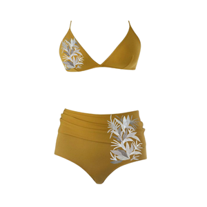 Ensemble de maillot de bain 2 pièces de luxe fait main, artisanal, personnalisé, respirant, de haute qualité, entièrement brodé et perlé, pour la vente en gros - Product Image 1