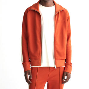 Nueva temporada 2026/27 Conjunto deportivo de algodón para hombre, de otoño, con media cremallera, de 2 piezas, de manga larga, oversize, para deportes activos - Product Image 5