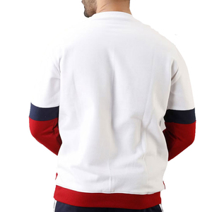 เสื้อสเวตเชิ้ตคอกลมสีขาวกรมท่าแดงสำหรับผู้ชาย แขนยาว สไตล์ลำลอง สตรีทแวร์ แฟชั่นท็อป - Product Image 2