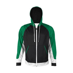 Sweats à capuche avec logo personnalisé et fermeture éclair pour football personnalisé, impression à la demande, sweat à capuche avec impression par sublimation, vestes de football unisexes avec fermeture éclair - Product Image 1