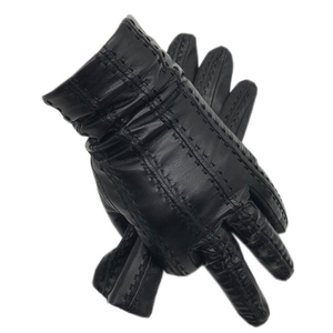 Premium Quality Genuine Leather Winter Eco-Friendly Breathable Custom Fashion Men Driving <b>Gloves</b> Sturdy <b>Grip</b> Wears Black 10 - Product Image 1