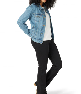Chaqueta Vaquera para Mujer con Diseño de Logotipo Personalizado, Color Azul Claro, Ecológica, Transpirable, con Detalle de Botones, Acabado Lavado, Superventas - Product Image 3