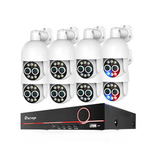 Système de caméra de sécurité CCTV NVR 4K en gros, 8 caméras PTZ PoE + NVR PoE 8 canaux - Product Image 1