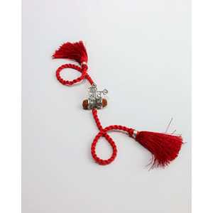 Pulseras Elegantes de Plata 925 con Diseño de Flecha, de 9 Pulgadas, Unisex, Rakhi Damru Rudraksha Shiv Crystal, para la Ceremonia Religiosa de Hermanas - Product Image 4