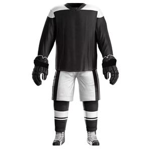 Tenue de hockey sur glace de compétition, design haut de gamme, 100% polyester imprimé, séchage rapide, respirant, durable - Product Image 3