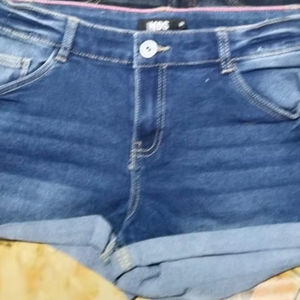 Pantalones cortos de mezclilla informales de 4 bolsillos para mujer de alta calidad 100% algodón cintura sólida colección de invierno - Product Image 5