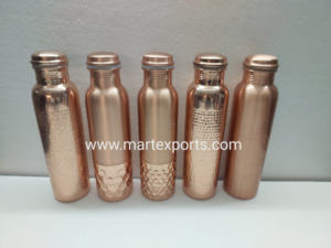 Bouteille en cuivre pour l'hydratation quotidienne Stimulation de l'énergie Digestion Renforcement de l'immunité Pureté ancienne-Bouillir Applicable - Product Image 3