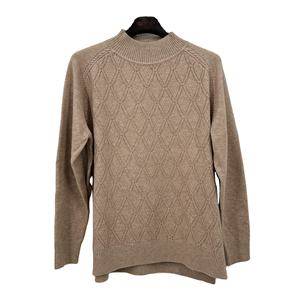 Pull décontracté pour femme à manches longues, uni, anti-boulochage, en polyester/coton, toutes saisons, prix d'usine, OEM - Product Image 4