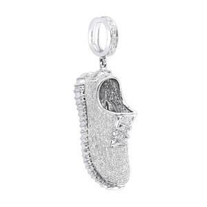 Pendentif Chaussures Premium Iced Out Unisexe, Bijou de Cou Tendance avec Pierre Moissanite pour Halloween, Mariages, Fêtes, Cadeaux - Product Image 3