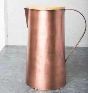 Premium Copper Drinking Vessel for Kitchen Dining <b>Table</b> Water Storage Serving with Elegant Metal Finish - Product Image 6