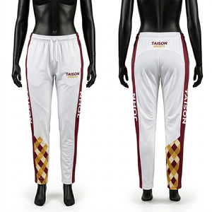 Pantalones de Cricket para Mujer, Tela Interlock de Poliéster Premium GSM, Panel Degradado Azul Marino, Sublimación con Logotipo Personalizado, Corte Ajustado, Ropa de Entrenamiento - Product Image 2