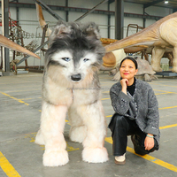Costume d'animal animatronique Huskey réaliste d'activité interactive d'enfants à vendre