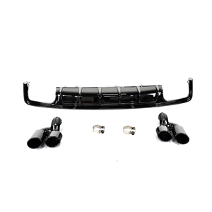 Diffusore Posteriore Stile Black Blade in PP per <span class=keywords><strong>Audi</strong></span> <span class=keywords><strong>A6</strong></span> C8 2020 <span class=keywords><strong>2021</strong></span> - Product Image 1