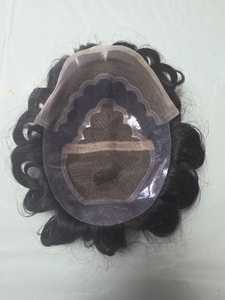 Peluca de Cabello Humano Virgen Taz Hair BD, Estilo Bollywood, Prótesis Capilar Suave de Cabello Indio para Hombres, Toupee Remy - Product Image 6