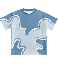T-shirt en coton tricoté 100 % vierge de 300 grammes, imprimé sur mesure, de qualité supérieure, coupe ample à épaules tombantes, manches courtes, respirant, col rond - Product Image 1
