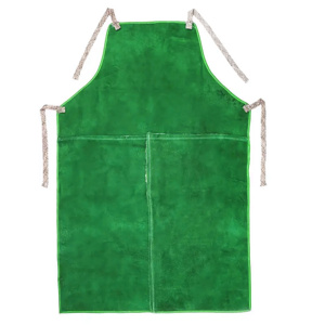 100% Polyester Reflective Safety Workshop <b>Apron</b> Good Quality Heavy-Duty Welding Jacket Genuine <b>Leather</b> Flame Resistant Heat - Product Image 4