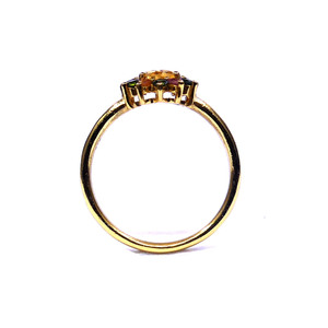Wedding Wear 925 Sterling Silver Gold Plated Jewelry <b>Citrine</b> Multi Tourmaline Gemstone Women Wear Classic <b>Ring</b> - Product Image 3