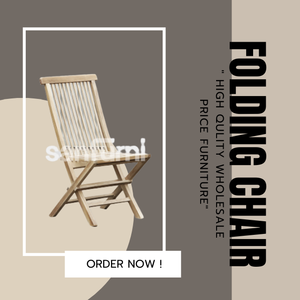 Sillas plegables de madera de diseño moderno hechas a mano muebles de jardín muebles de exterior a precio mayorista de Java Central Indonesia - Product Image 6