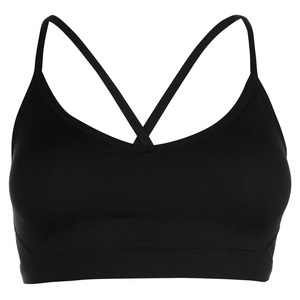 Sujetador Deportivo de Yoga para Mujer de Secado Rápido y Alta Sujeción con Logotipo Frontal, Escote en V Profundo, Material Spandex/Nylon - El Más Vendido para Entrenamiento - Product Image 4