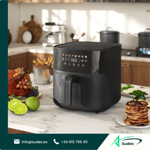 หม้อทอดไร้น้ำมันอัจฉริยะขนาดเล็ก Sudex AF-ZE-3225 หน้าจอ LCD ทำความสะอาดง่าย ทำอาหารเพื่อสุขภาพอเนกประสงค์ ประหยัดพื้นที่ ไม่ใช้น้ำมัน - Product Image 1